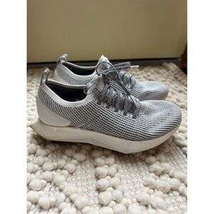 Allbirds Tree Flyer Womens Size 7.5 Gray White Athletic Running Shoes Sneakers